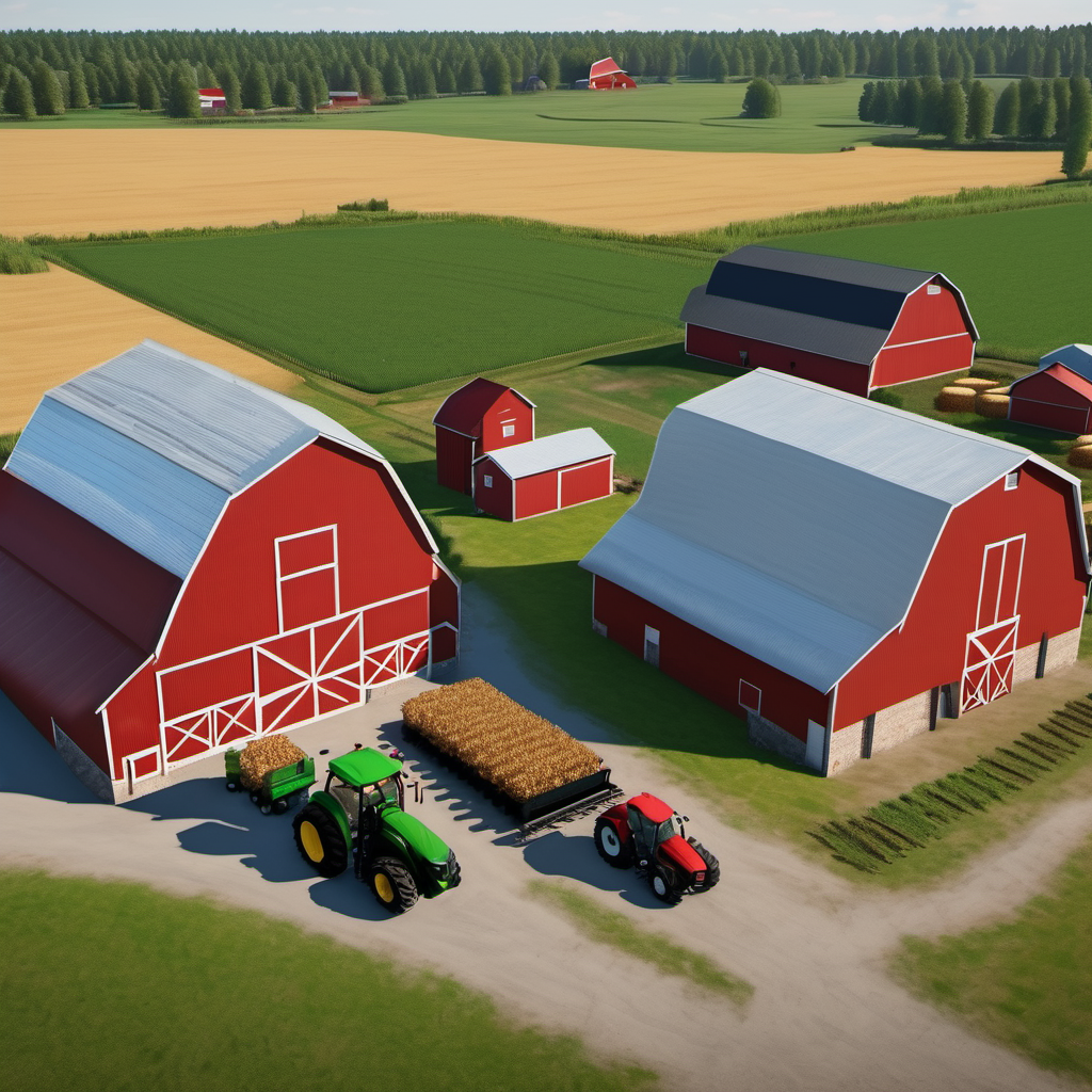 Farm in Oregon Simulated Farm in Oregon